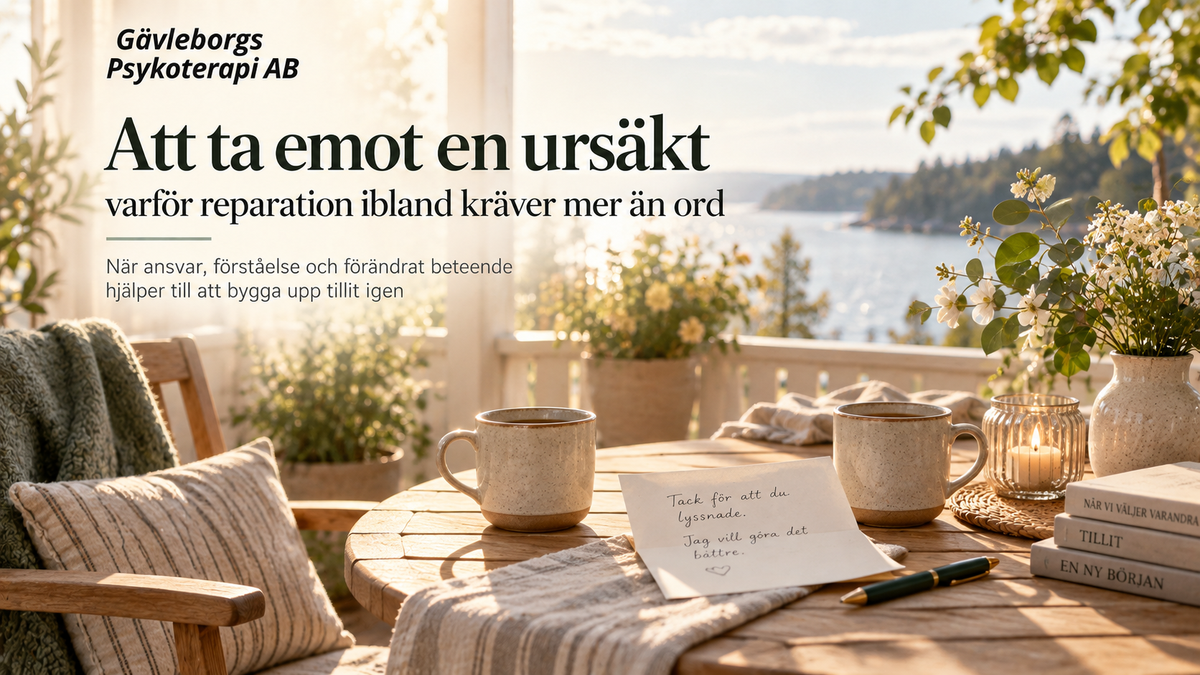 Att ta emot en ursäkt – varför reparation ibland kräver mer än ord