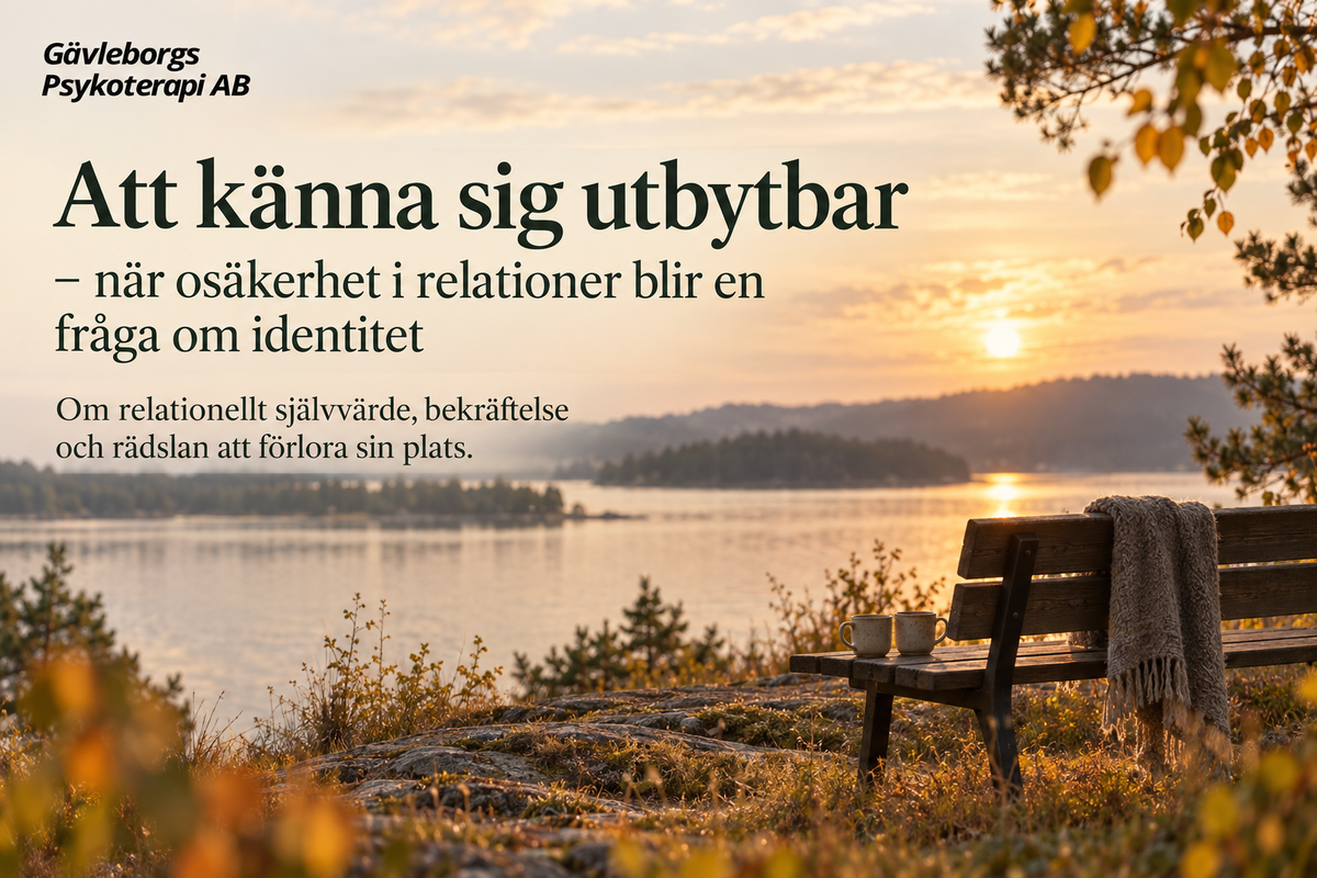 Att känna sig utbytbar – när osäkerhet i relationer blir en fråga om identitet