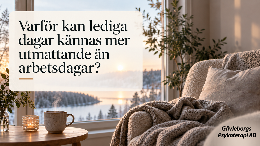 Varför kan lediga dagar kännas mer utmattande än arbetsdagar?