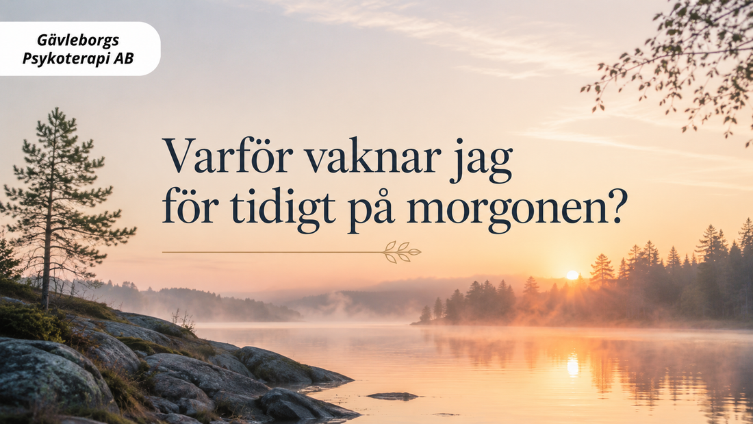 Varför vaknar jag för tidigt på morgonen? – när sömnen tar slut innan dagen börjar