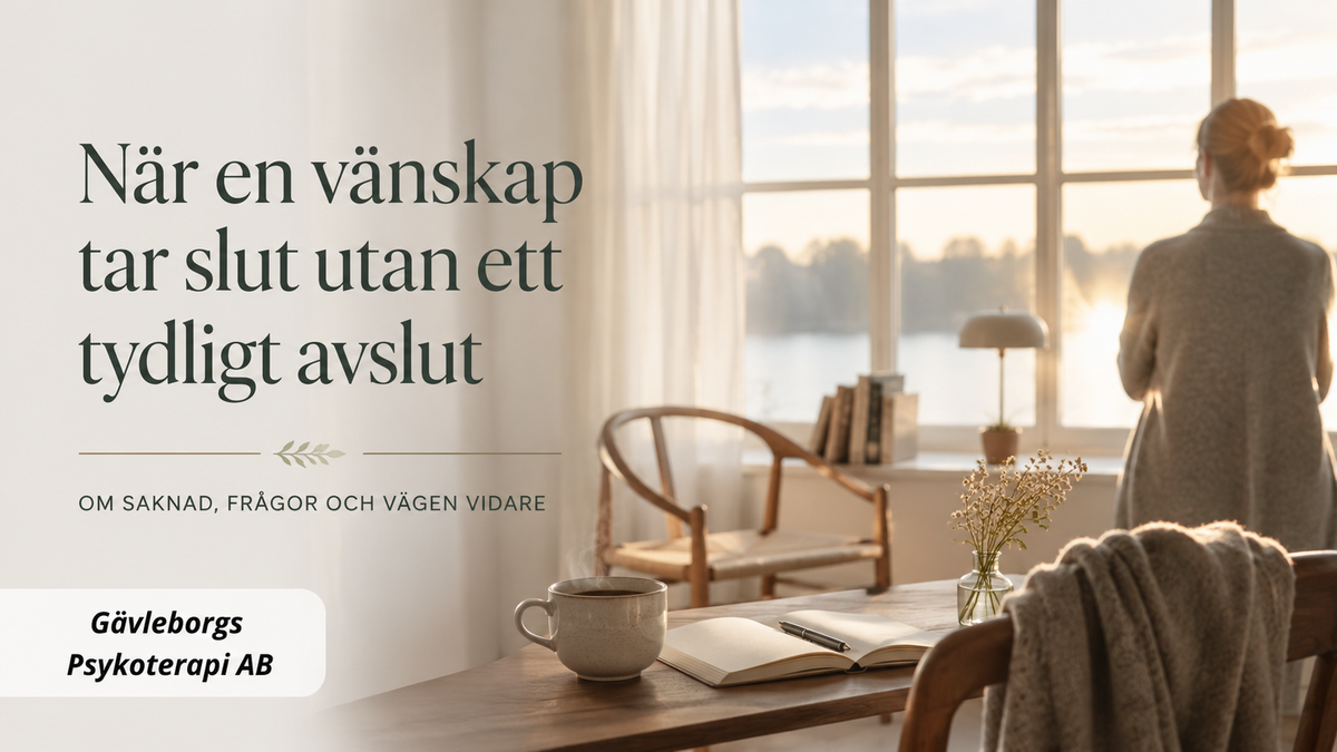 När en vänskap tar slut utan ett tydligt avslut