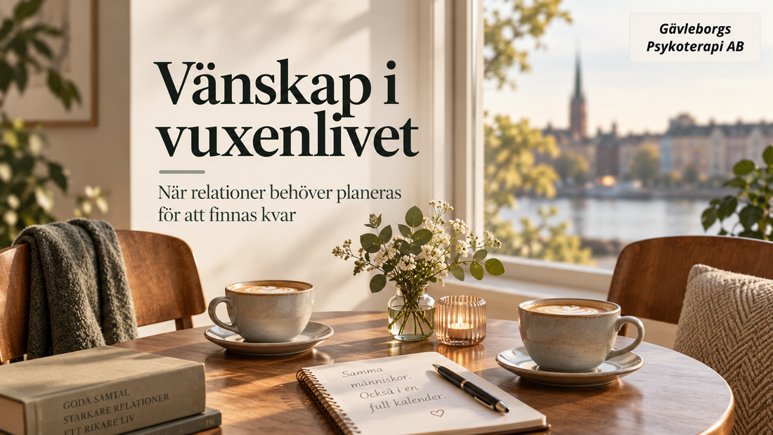 Att underhålla vänskap i ett fullt vuxenliv – när relationer behöver planeras för att finnas kvar