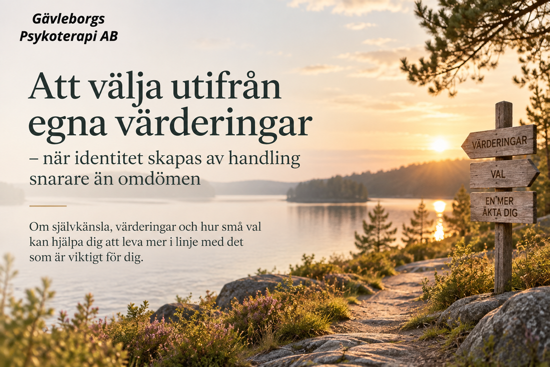 Att välja utifrån egna värderingar – när identitet skapas av handling snarare än omdömen
