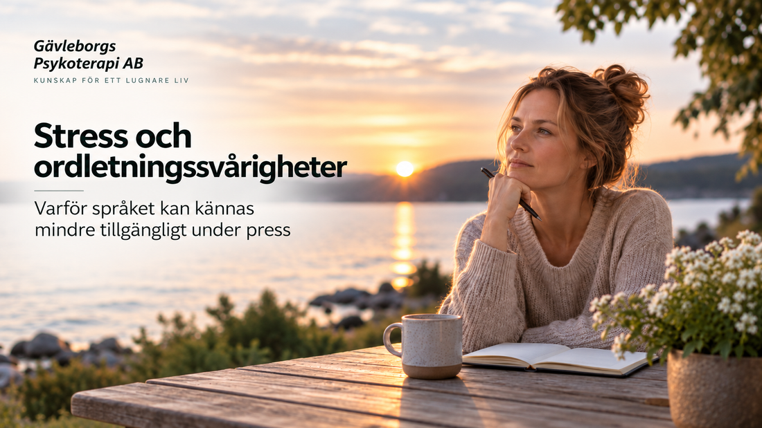 Stress och ordletningssvårigheter – varför språket kan kännas mindre tillgängligt under press