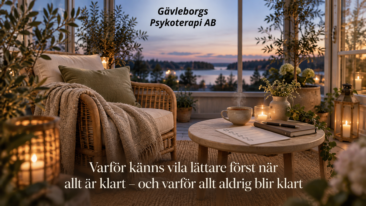 Varför känns vila lättare först när allt är klart – och varför allt aldrig blir klart