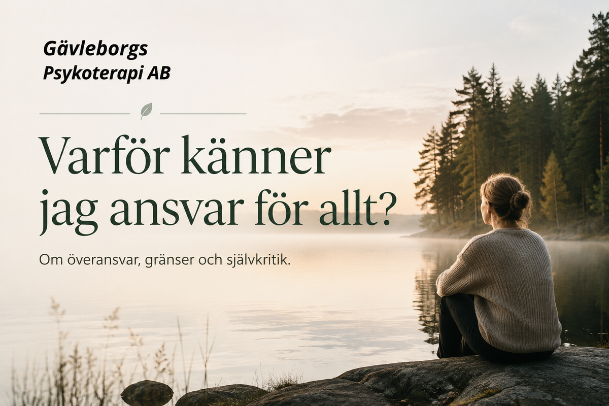 Varför känner jag ansvar för allt? – om överansvar, kontroll och att bära mer än du behöver