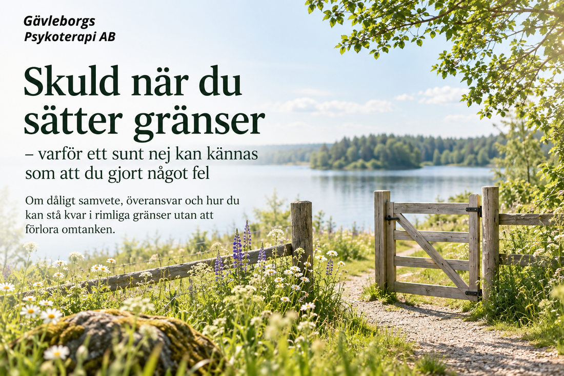 Skuld när du sätter gränser – varför ett sunt nej kan kännas som att du gjort något fel