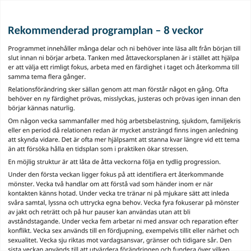 Destruktiva Relationsmönster