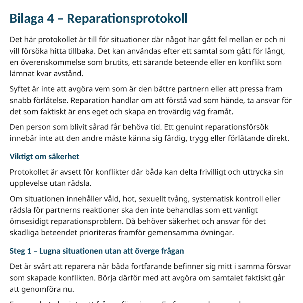 Destruktiva Relationsmönster