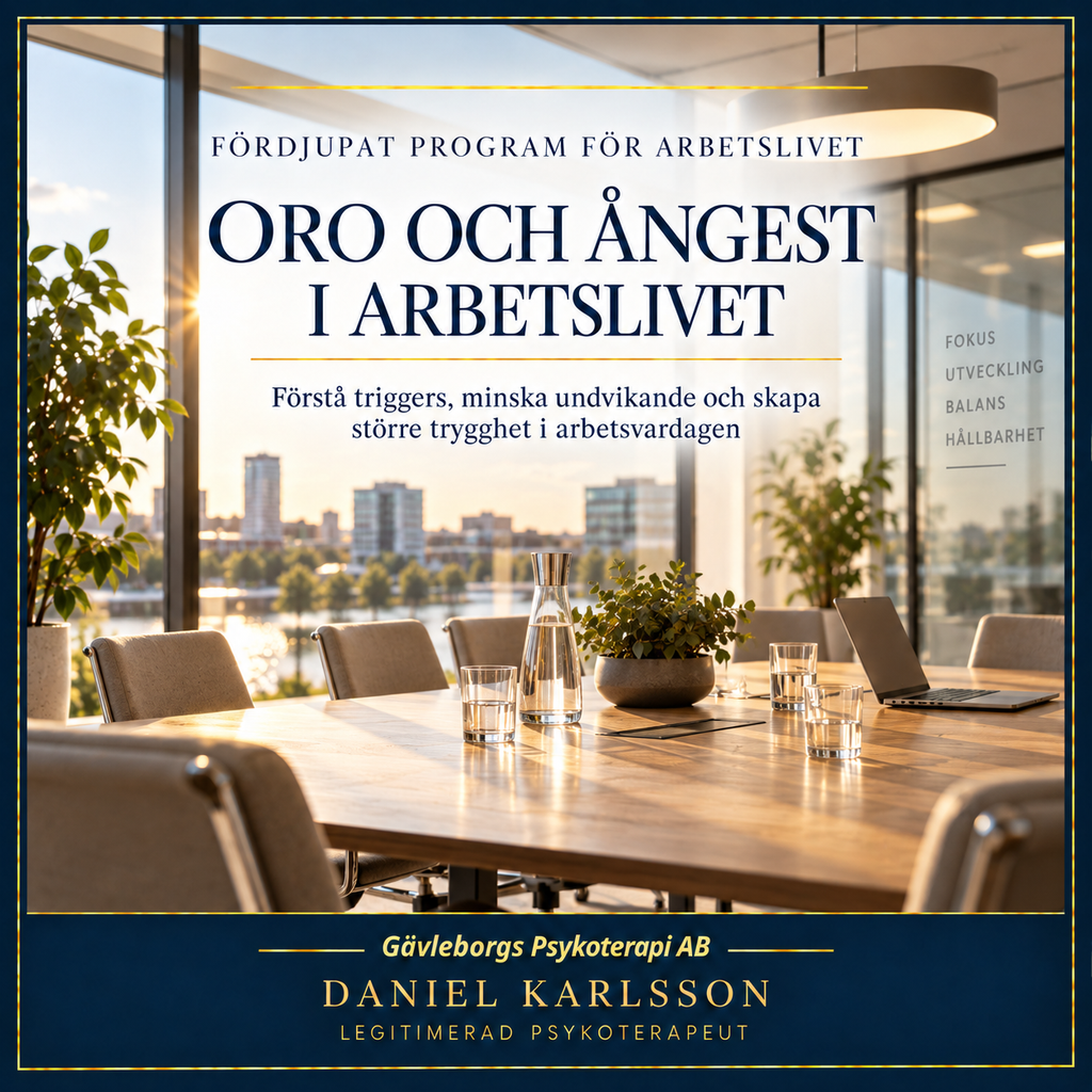 Oro och ångest i arbetslivet