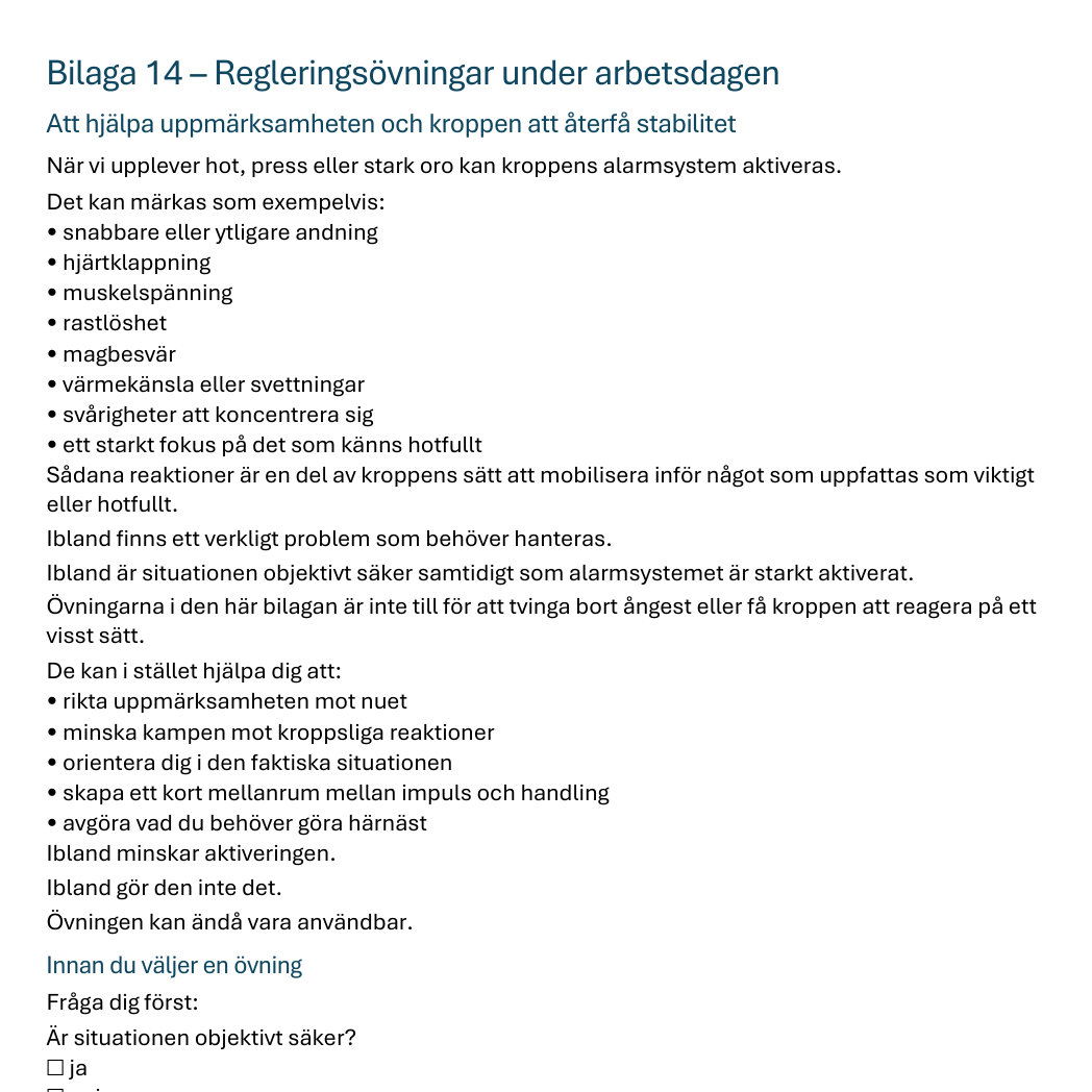 Oro och ångest i arbetslivet
