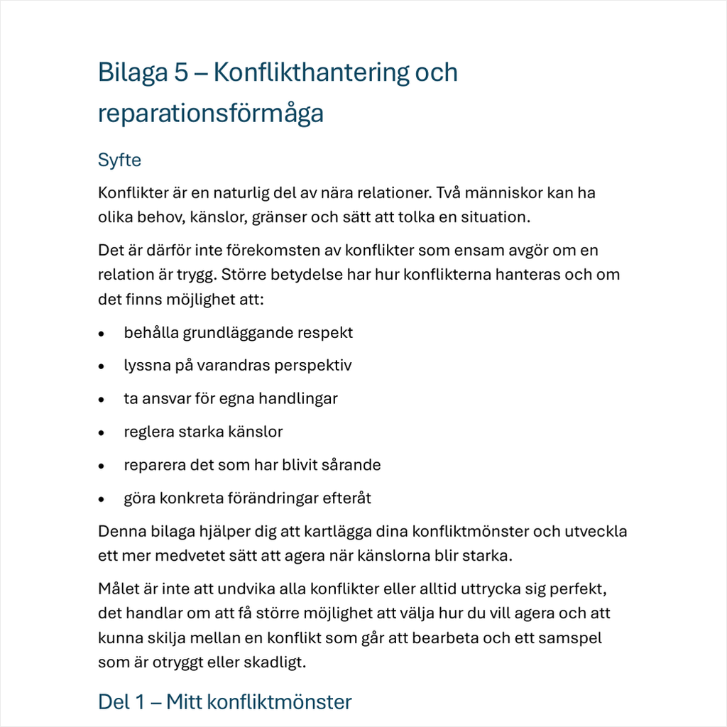 Relationer och anknytning