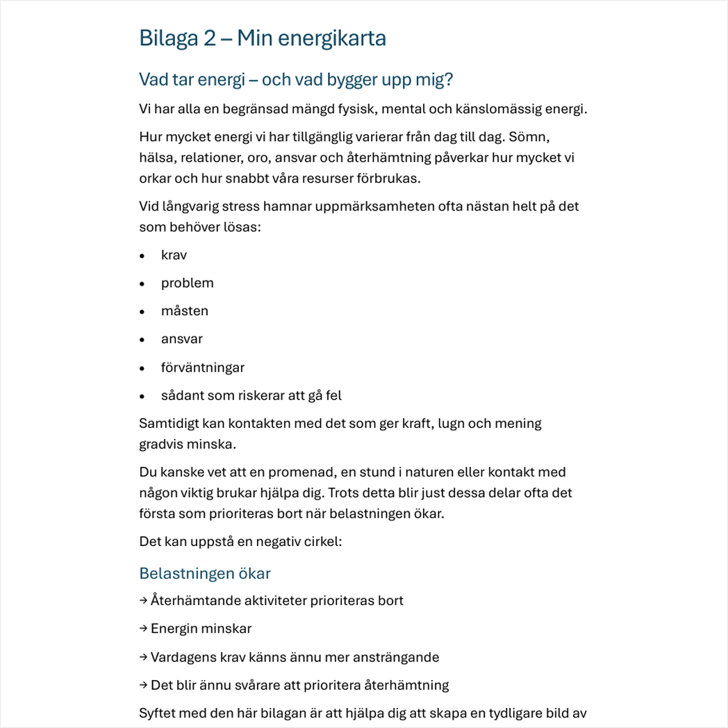 Stress och återhämtning